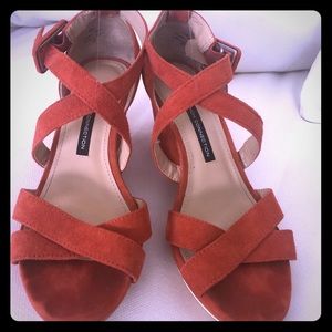 Suede French Connections wedges